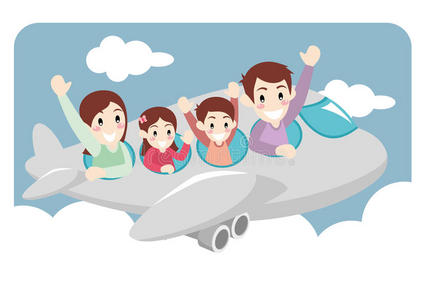 乘飞机图片-乘飞机素材-乘飞机插画-摄图新视界