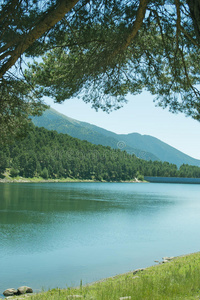 美丽的风景与山湖