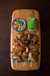 美味的 烤肉串 食物 油炸 牛肉 热的 烤的 沙爹 烹饪