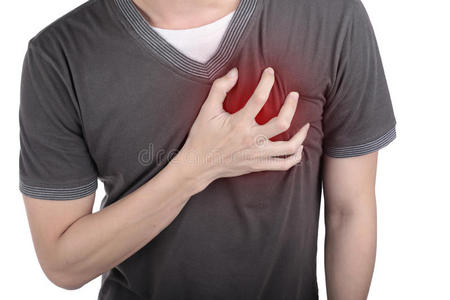 胸口痛心脏病发作的人高级的胸部有疼痛老年养老金领取者女性持久的