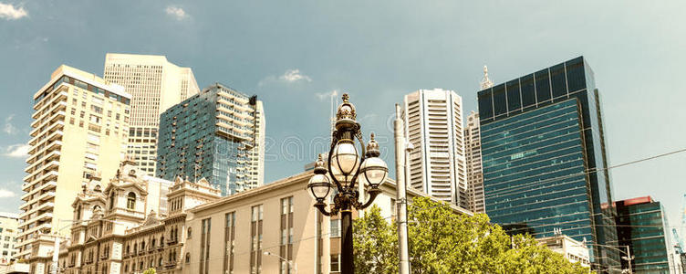 城市景观 澳大利亚 风景 旅行 墨尔本 商业 街道 建筑