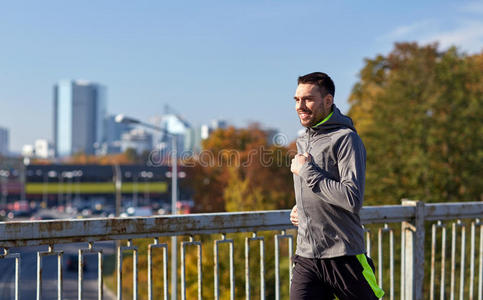 锻炼 城市 健康 秋天 运动型 健身 跑步者 运动 活动