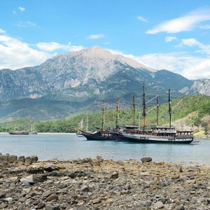 沿海 泻湖 放松 海洋 地中海 峭壁 自然 风景 美丽的