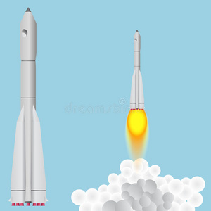 加强工会。 太空火箭升空。