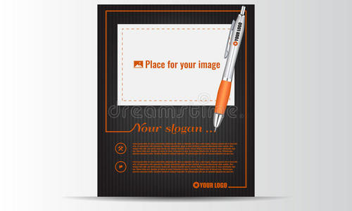 创意设计传单和图片的位置。 商业海报。