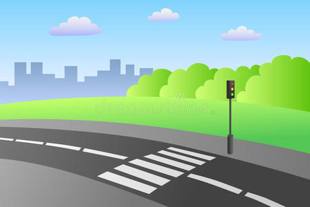 卡通夏日场景-儿童插画威尼斯夏日日出插画山景夏日风景和木板地板