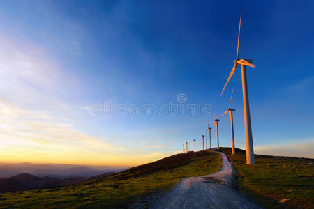 磨坊 奥兹 风成 权力 风景 涡轮 涡轮机 天空 风车 能量