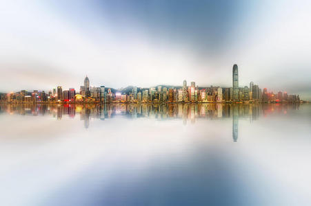 中央商务区 美丽的 市中心 嘉年华 城市 霓虹灯 建筑 风景