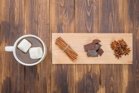 假日 垫子 棉花糖 自制 可可 甜的 下午 巧克力 茴香