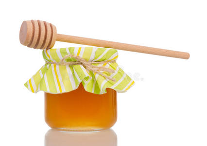 蜂蜜和木勺