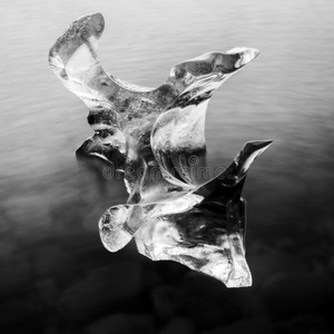 流体 海岸 遥远的 玻璃 美丽的 冰川 冰岛 冰冷的 物体