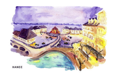 地平线 水塘 好的 卡片 宫殿 城市 插图 风景 酒店 记忆
