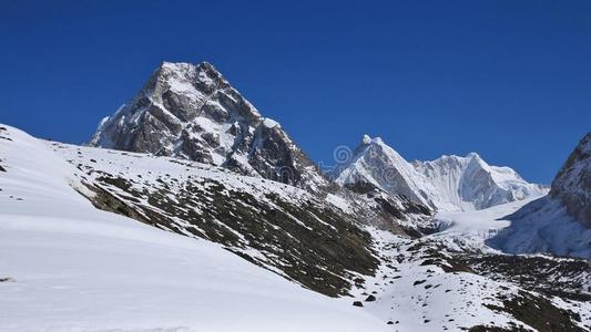 全景图 环境 亚洲 昆布 公园 冒险 美丽的 高的 登山