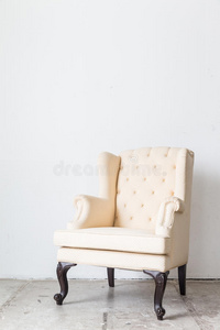 时尚 座位 沙发 混凝土 古老的 优雅 扶手椅 地板 古董