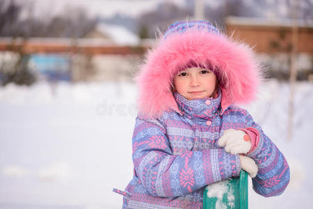 雪橇 假日 运动 蹒跚学步的孩子 自然 温特 孩子们 快乐