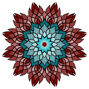 花曼陀罗横幅图片