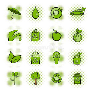 生态漫画绿色图标设置
