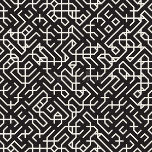 广场 电路 马赛克 缺口 重复 迷宫 单色 网格 织物 打印