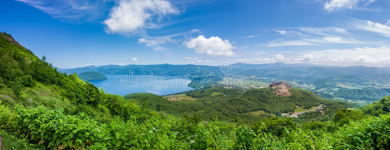 北海道 全景图 活着的 古老的 地面 全景 伟大的 国家的