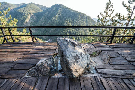 吸引力 半岛 戈拉 岩石 摩洛哥坚果 巴尔干半岛 铁路 情景