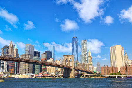 曼哈顿天际线与布鲁克林大桥