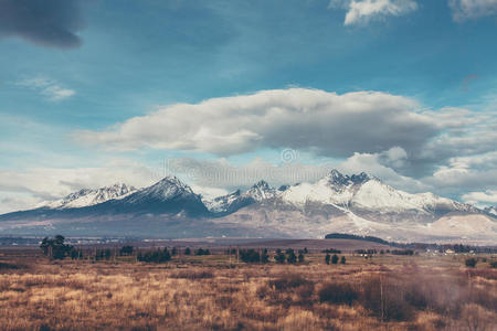 美丽的山景