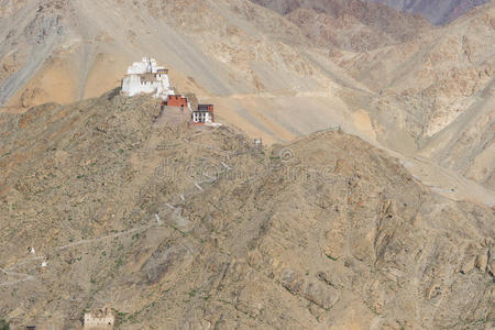 宗教 藏语 追踪 佛教徒 采墨 亚洲 修道院 小山 建筑学