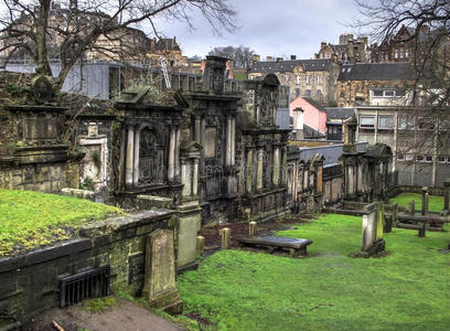 爱丁堡的老墓地