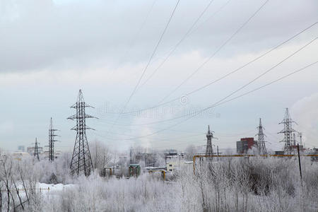 冬季工业景观