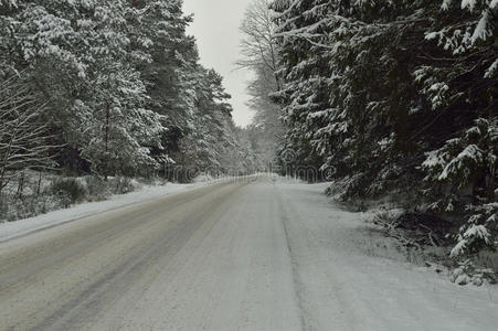 积雪路面