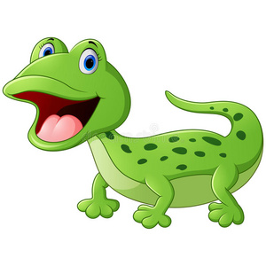 卡通可爱蜥蜴照片