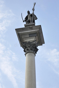 华沙皇家城堡卡普兰峡谷西蒙杜斯国王雕像波兰纸币西吉斯蒙教堂波兰