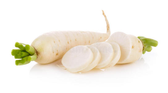 白底白萝卜鲜白萝卜白萝卜白底白萝卜白底白萝卜木质背景鲜白萝卜/白