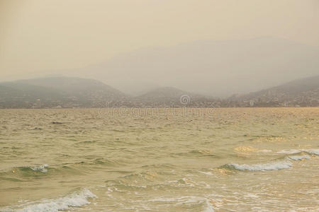 霍巴特 烟雾 暮光 黄昏 天气 塔斯马尼亚 海洋 夏天 澳大利亚