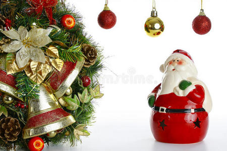 圆锥体 圣诞老人 庆祝 西博 礼物 松木 新的 雪人 特写镜头