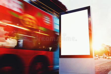 商业 城市 空的 信息 框架 外部 内容 广告 通信 公共汽车