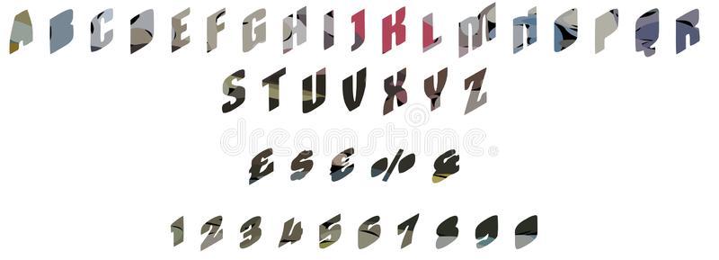 抽象的彩色字母表