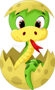 可爱的蛇可爱的蛇宝宝卡通照片