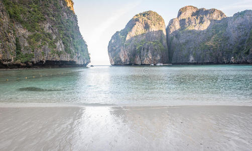 森林 公司 海景 克拉比 岩石 椰子 省份 太阳 风景 泰国