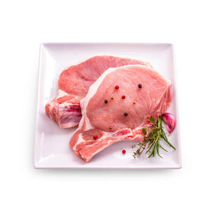 牛排 粉红色 晚餐 杂货店 烹饪 腰肉 烧烤 猪肉 营养