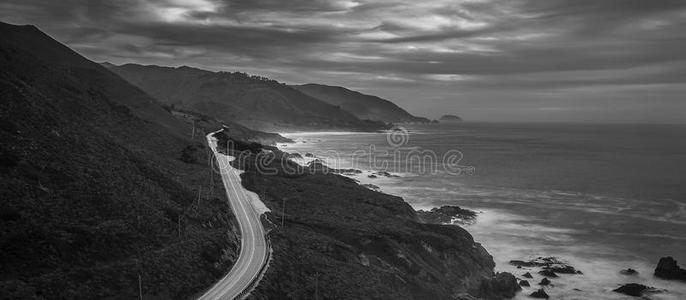 海岸 旅行 岩石 苏尔 太平洋 道路 美国 自然 海岸线