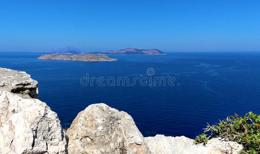 岛屿 地中海 夏天 美丽的 天堂 风景 海湾 天空 目的地