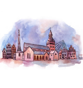 拍打 布达佩斯 颜色 剪辑 创造力 哥本哈根 插图 城市景观