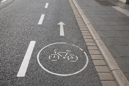 自行车道标志，邦恩