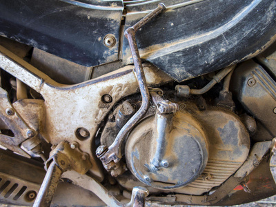 摩托车 发动机 权力 复古的 金属 运输 车辆 金属的 古老的