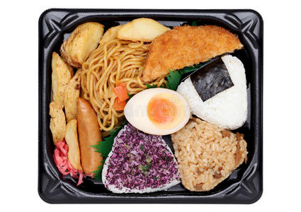日本便当午餐照片