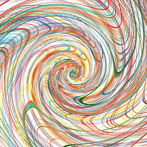 彩虹螺旋抽象彩虹弯曲条纹彩色线螺旋背景照片