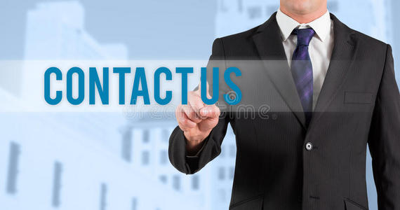 联系我们的城市建筑的低角度视图照片