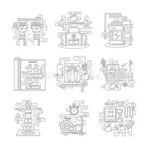 健身图标设置平线样式