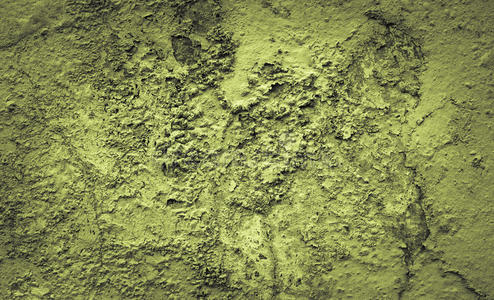 水泥墙水泥绿色背景。